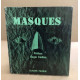 Masques exposés dans l'annexe du musée guimet en decembre 1959