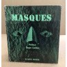 Masques exposés dans l'annexe du musée guimet en decembre 1959