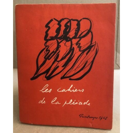 Les cahiers de la pleiade / printemps 1948 / exemplaire numéroté