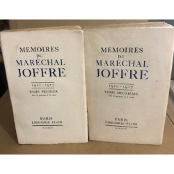 Mémoires du marechal joffre / 2 tomes / EO sur vélin