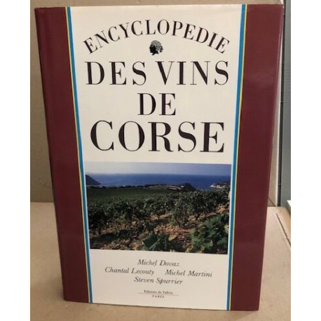 Encyclopédie des vins de corse