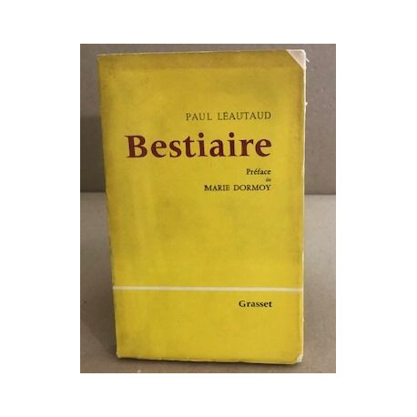 Bestiaire / préface de marie Dormoy