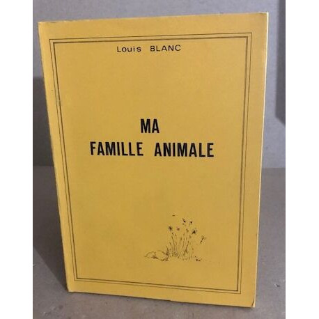 Ma famille animale /dessins de fernand bourgeois