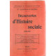 Decouvertes d'histoire sociale 1200-1910