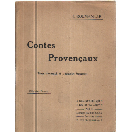 Contes provencaux / texte provencal et traduction francaise