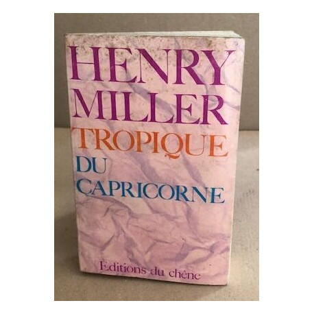 Tropique du capricorne