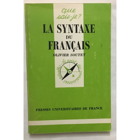 La syntaxe du Francais