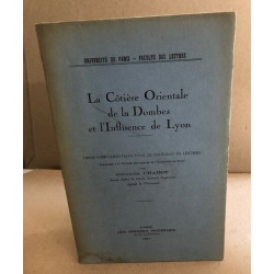 La cotière orientale de la Dombes et l'influence de lyon