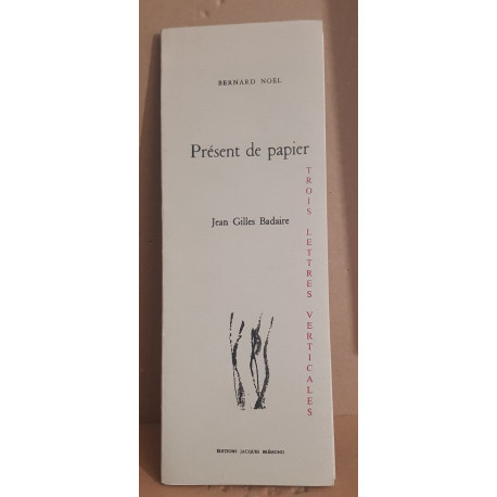 Present de papier( trois lettres verticales)/E.O