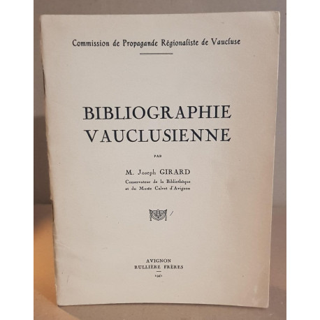 Bibliographie vauclusienne