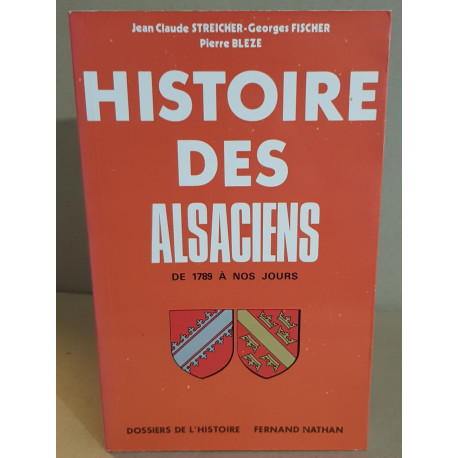 Histoire des alsaciens de1789 à nos jours