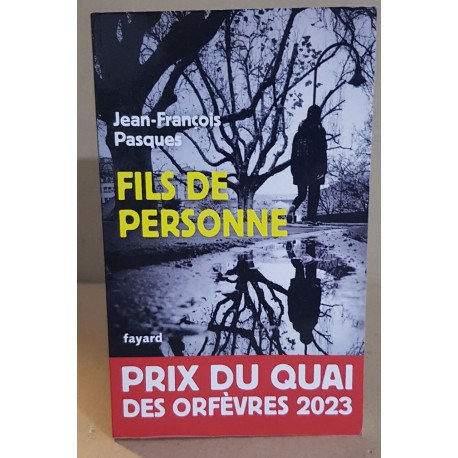 Fils de personne: Prix du Quai des Orfèvres 2023