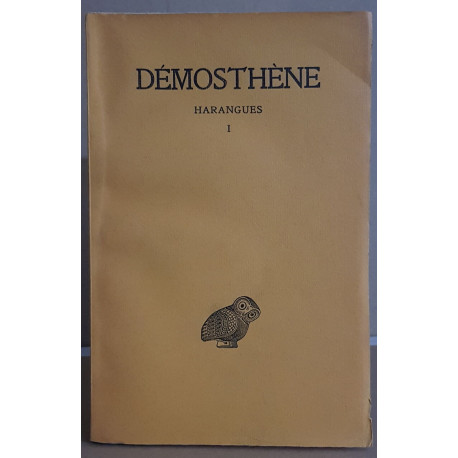 Démosthène - harangues - tome 1