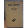 Hermès Trismégiste - corpus hermeticum -Asclepius - Tome II -...