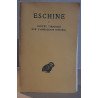 Eschine - discours - Tome 1 -contre Timarque - sur l'ambassade...