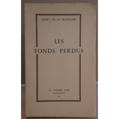 Les fonds perdus