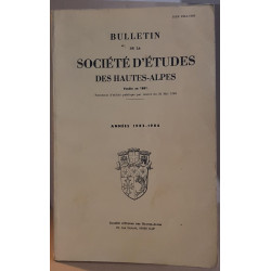 Bulletin de la société d'études des Hautes'Alpes - Années 1983'1984