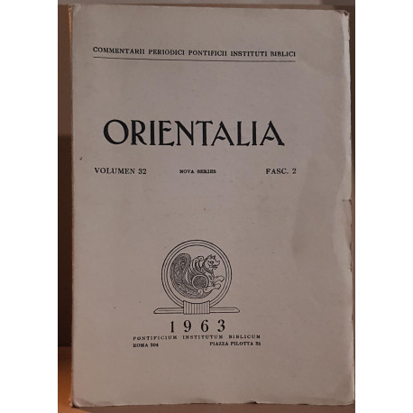 Orientalia - Volumen 32 - Fasc. 2