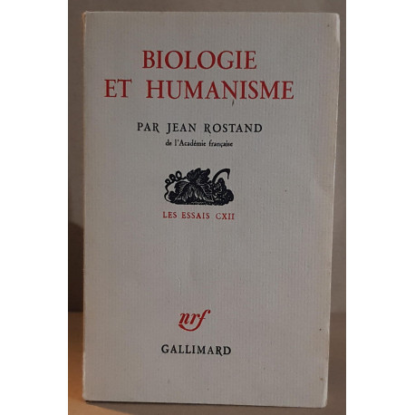 Biologie et humanisme