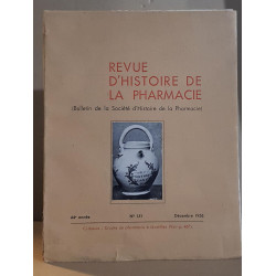 Revue d'histoire de la pharmacie - 44° année - N°151