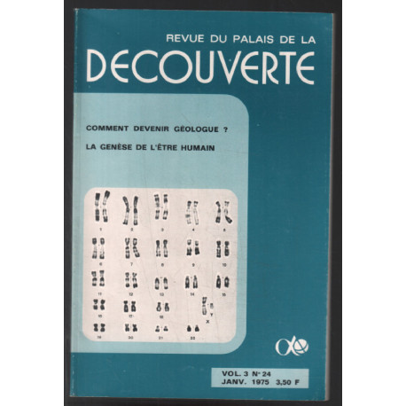 Comment devenir Géologue ? la Genèse de l' être humain