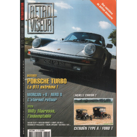 Revue rétroviseur n° 172 : dossier porsche 911 turbo , Morgan +8...