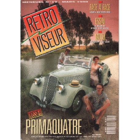 Revue rétroviseur n° 19 : dossier primaquatre , vespa 400 et eden...