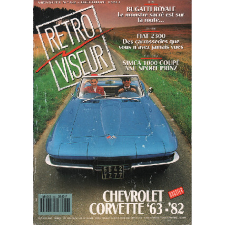 Revue rétroviseur n° 62 : dossier chevrolet corvette 63-82 ,...