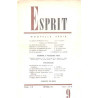 Revue esprit / septembre 1961