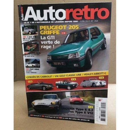 Autoretro n° 354 / peugeot 205 griffe