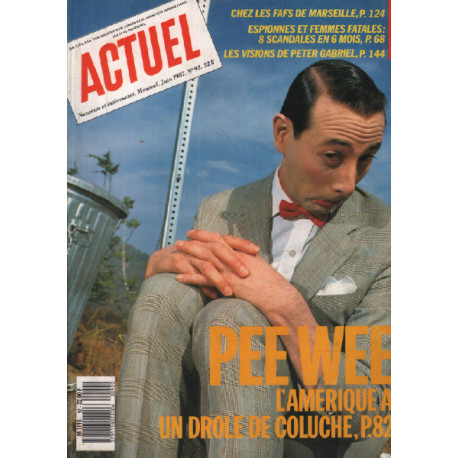 Revue actuel n° 92 / pee wee l'amerique a un drole de coluche