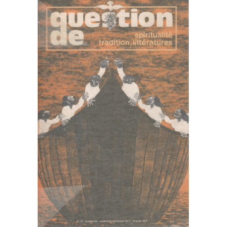 Spiritualité tradition litterature / question de n° 21