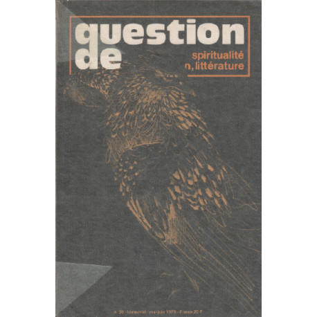 Spiritualité tradition litterature / question de n° 30