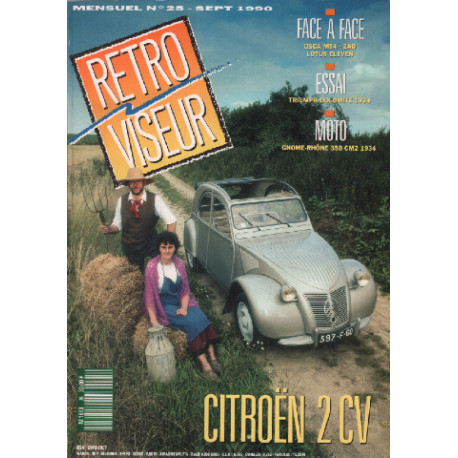 Revue rétroviseur n° 25 : dossier citroen 2CV , osca MT4 et lotus...