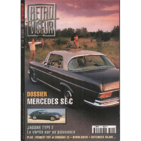 Revue rétroviseur n° 110 : dossier Mercedes SEC Jaguar Type E