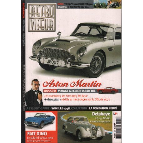 Revue rétroviseur n° 211 : dossier Aston Martin , fiat Dino ,...