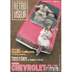 Revue rétroviseur n° 92 : dossier chevrolet 58-60 , ferrari spyder...