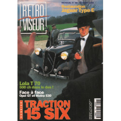 Revue rétroviseur n° 90 : dossier traction 15 Six , lola T70 ,...