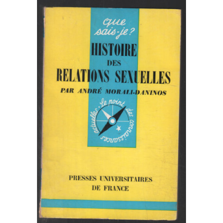 histoires des relations sexuelles (que sais je ?)