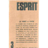 Revue esprit / mars 1976/ la mort a vivre