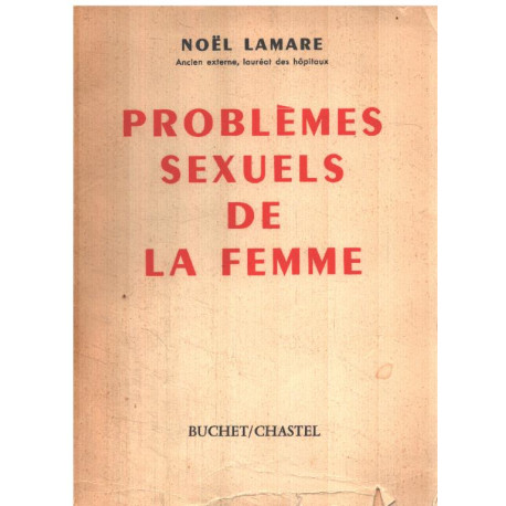 Problemes sexuels de la femme