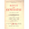 Revue de synthèse n° 29-31 / l'experience