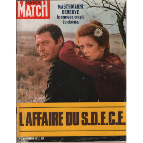 Paris match n° 1178 / mastroianni -deneuve le nouveau couple du cinéma