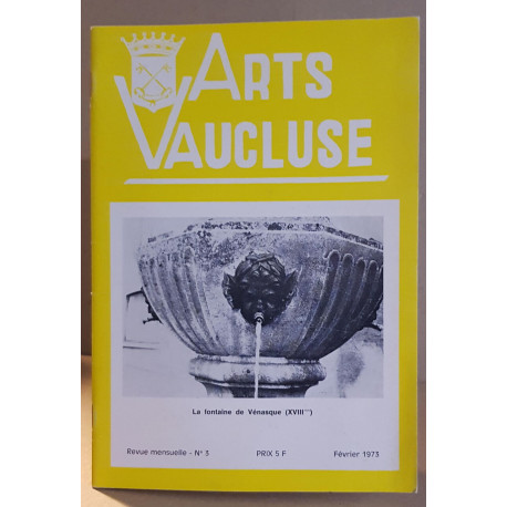 Arts vaucluse N°3 - Février 1973