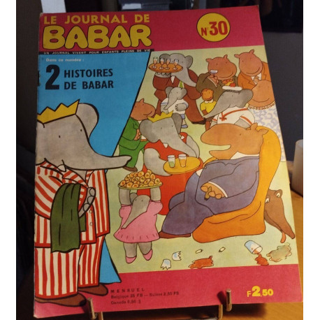 1 lot de 10 revues ' le journal de Babar / n°...