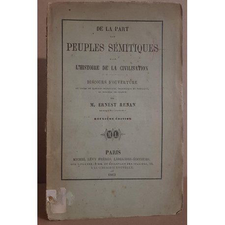 De la part des peuples sémitiques dans l'histoire de la...