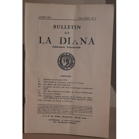 Bulletin de la Diana - Tome 43 - N°6