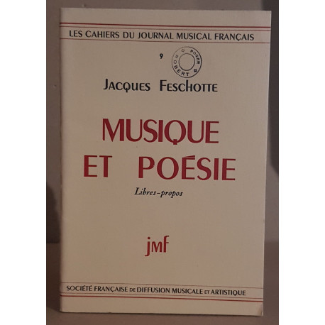 Musique et poésie - Libres-propos