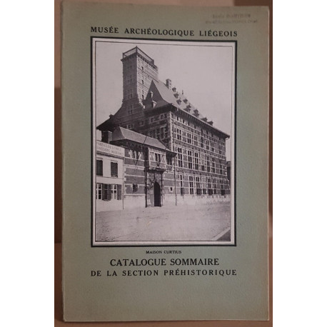 Catalogue sommaire de la section préhistorique - Musée...