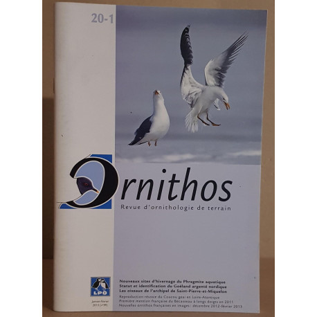 Ornithos revue d'ornithologie de terrain N°20-1 (N°99)